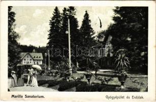 1907 Marilla, Marillavölgy, Marila; Gyógyépület és Erdőlak / spa, bath, villa (EK)