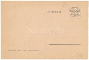 Meggyesfalva, Mureseni; Likőrgyár ipartelepének reklámlapja. Havasi magyar tea. Erdélyrészi Hangya S...