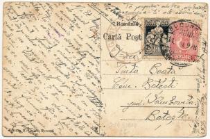 1928 Vöröstorony, Verestorony, Porcsesd, Porcesti, Turnu Rosu; Scoala si Biserica / Iskola és templo...