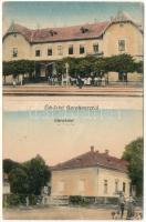 Gurahonc, Honctő, Gurahont; Vasútállomás. Deutsch Aladár kiadása / railway station (fa)