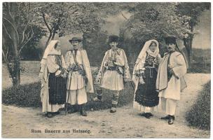 Hátszeg, Hateg; Rom. Bauern / Román parasztok, erdélyi folklór / Romanian peasants, Transylvanian folklore