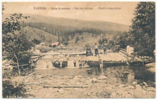 Kolibica, Colibita; Baia in munte / Bad im Gebirge / Fürdő a hegyekben / spa, bathers (ragasztónyom / glue marks)