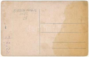 Beszterce, Bistritz, Bistrita; Hotel Kovács szálloda / hotel (kopott sarkak / worn corners)