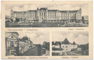 1928 Csíkszereda, Miercurea Ciuc; Liceul, Prefectura si Tribunal, Cazarma / Gimnázium, Megyeház és Törvényszék, Laktanya / grammar school, county hall, court, military barracks (fl)