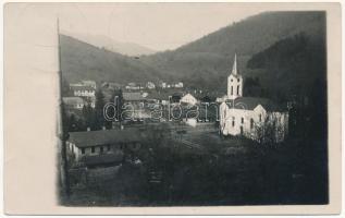 1934 Ruszkabánya, Rusca Montana; nyaralóhely, templom / holiday resort, spa, church. photo (EK)
