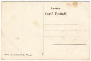 Petrozsény, Petrosani; Strada Regele Ferdinand cu Casa de Pastrare / utca / street view (EB)