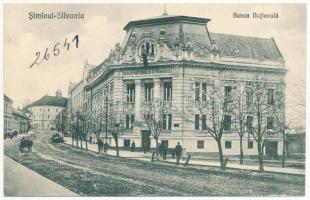 Szilágysomlyó, Simleu Silvaniei; Banca Nationala / Nemzeti bank télen / national bank in winter