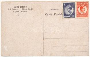 Báznafürdő, Baile Bazna, Bad-Baassen; Magazin Universal / üzlet / shop (vágott / cut)