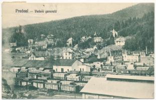 1930 Predeál, Predeal; Vedere generala / látkép, vasútállomás, villa / general view, railway station, villa (EK)