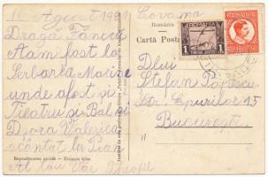 1925 Kovászna, Covasna; Piata Regele Ferdinand I / I. Ferdinánd király tér, üzletek / square, shops ...