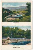 Oláhszentgyörgy, Sangeorgiul Roman, Sangeorz-Bai; Plaja / Strand, fürdőzők / spa, swimming pool, bathers (kis szakadás / small tear)