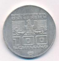Ausztria 1976. 100Sch Ag "Innsbruck - XII. téli olimpia / Lesikló sánc" T:AU
Austria 1976...