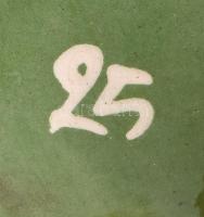 Antik kerámia padlóváza, számmal jelezve, kopásokkal, m: 34 cm