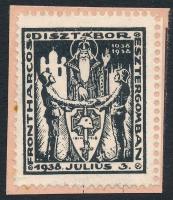 1938 Frontharcos Dísztábor Esztergom levélzáró