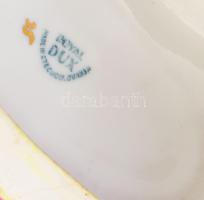 Royal Dux Alexandra porcelán falióra, jelzéssel, hibátlan, matricás, d: 24 cm