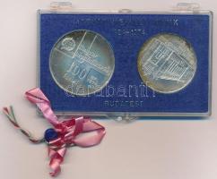 1974. 50Ft Ag "50 éves a Magyar Nemzeti Bank" + 100Ft Ag "50 éves a Magyar Nemzeti Ba...