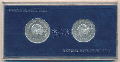 1961. 25Ft Ag + 50Ft Ag "Liszt pár", eredeti kék "MNB" plasztik tokban T:P Adamo EM7, EM8