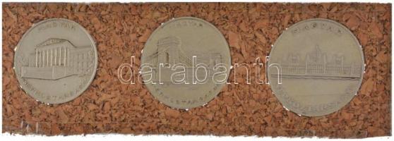 1956. 10Ft + 20Ft + 25Ft Ag "10 éves a Forint (Jó Forint sor)" T:AU kis patina, apró ph Adamo EM4, EM5, EM6