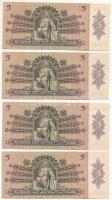 1939. 5P (4x) közeli sorszámúak "A 159 006919"; "A 159 006949"; "A 159 0069...