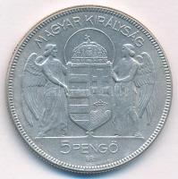 1930. 5P Ag "Horthy jobbra" hajas T:AU,XF 
Adamo P8