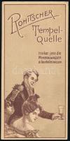 cca 1900-1910 Rohitscher Tempel-Quelle ásványvíz számolócédula