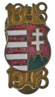 1948. "1848-1849-es forradalom és szabadságharc 100. évfordulója" zománcozott bronz gomblyuk jelvény (18mm) T:AU