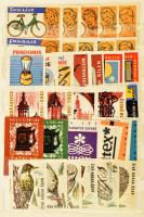 cca 1960 Csehszlovák gyufacímkék berakóalbumban, kb. 464 db