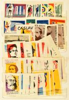 cca 1960 Csehszlovák gyufacímkék berakóalbumban, kb. 464 db