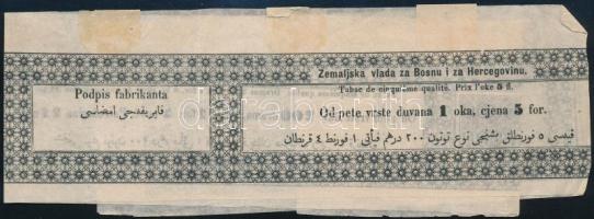 Bosznia Hercegovina dohány zárszalag