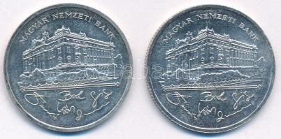 1992. 200Ft Ag "MNB" (2x) T:AU,XF Adamo F13