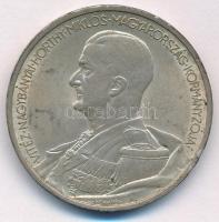 1939. 5P Ag &quot;Horthy balra&quot; T:XF patina, kis ph. Adamo P8.2