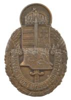 ~1940. Nagy Honvéd Sportügyességi Jelvény préselt, ezüstözött bronz jelvény (51x34mm) T:2,2- kopott ezüstözés / Hungary ~1940. Large Sports Qualification Badge silver plated bronze badge (47x32mm) C:XF,VF worn silvering