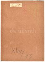 Ugocsai László (1944-): Műemlék. Olaj, farost, jelzett, hátoldalán Képcsarnok Vállalat címkéjével és...