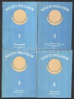 Keleti Vallások sorozat 4 füzete: Gaál Ernő: Az egyiptomi vallás; Komoróczy Géza: Az ókori Mezopotámia vallásai; Raj Tamás: A zsidó vallás; Hoppál Mihály: A samanizmus. Bp., 1988, Kőrösi Csoma Társaság. Kiadói tűzött papírkötés.