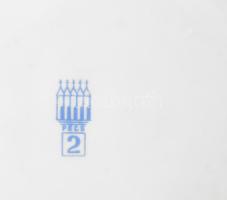 Zsolnay 2 darab kékpöttyös bögre, jelzéssel, kis kopással, m: 8 cm