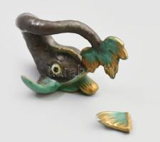 Herendi hal, letört uszonnyal, jelzéssel, m: 4,5 cm