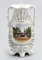 Victoria Hévíz-Gyógyfürdő Fürdőlejárat váza, jelzéssel, hibátlan, m: 12 cm
