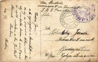 1916 K.u.K. Kriegsmarine SMS Chamäleon Minenleger, Matrosen / Éljen 1916! Osztrák-magyar matrózok és...