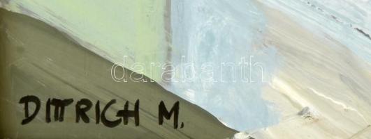 Dittrich Márta (1941-): Csendélet. Olaj, farost. Jelzett Fakeretben, 60×60 cm