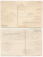 Osztrák-Magyar pénzérméket és Ferenc Józsefet ábrázoló osztrák kiadású, ezüstözött és aranyozott, do...