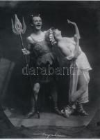 cca 1925 Színházi jelenet, Angelo (1894-1974) budapesti fényképész felvétele nyomán készült modern nagyítás, 21x15 cm