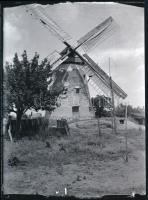 cca 1926 Alföldi szélmalom, Kerny István (1879-1963) budapesti fotóművész hagyatékából 1 db modern nagyítás, jelzés nélkül, 21x15 cm