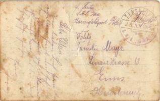 1915 SMS Gäa/Gaea (ex SS Fürst Bismarck) torpedó anyahajó matrózai / K.u.K. Kriegsmarine Matrosen / ...