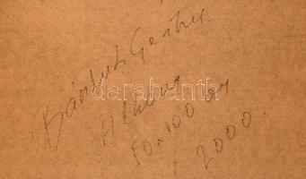 Bánkuti Gertrúd (1948-): Alkony. Olaj, farost. Jelezve jobbra lent. Hátoldalán autográf felirattal. ...