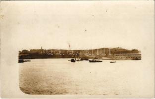 SMS CYCLOP az Osztrák-Magyar Haditengerészet műhelyhajója elsüllyedve / K.u.K. Kriegsmarine / Austro-Hungarian Navy sunken work ship. photo