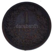 Olasz Államok / Milánó 1859M 1kr Cu T:VF,F Italian States / Milan 1859M 1 Kreuzer Cu C:VF,F Krause K...