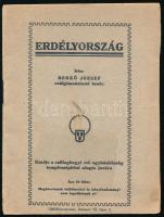 Benkő József: Erdélyország. Bp., én., Helios-ny., 31 p. Kiadói papírkötés.