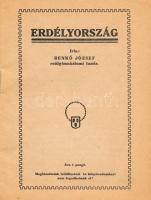 Benkő József: Erdélyország. Bp., én., Helios-ny., 31 p. Kiadói papírkötés