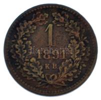 1891KB 1kr Cu "Fiume-címer" T:XF 
Adamo M4.1
