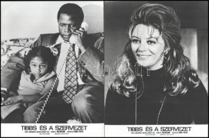 cca 1971 ,,Tibbs és a szervezet" című amerikai bűnügyi film jelenetei és szereplői, 8 db vintag...